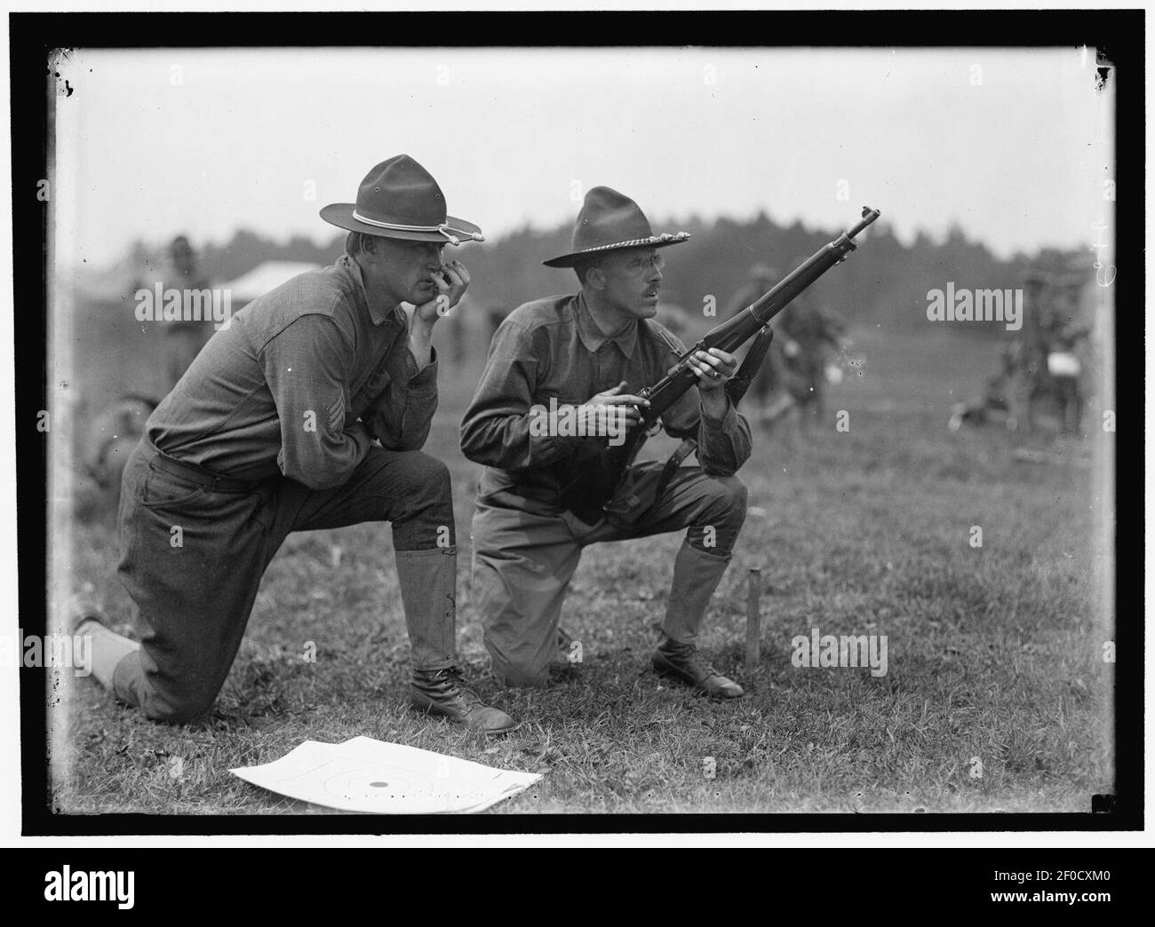 PLATTSBURG RESERVE OFFICERS TRAINING CAMP Stock Photo