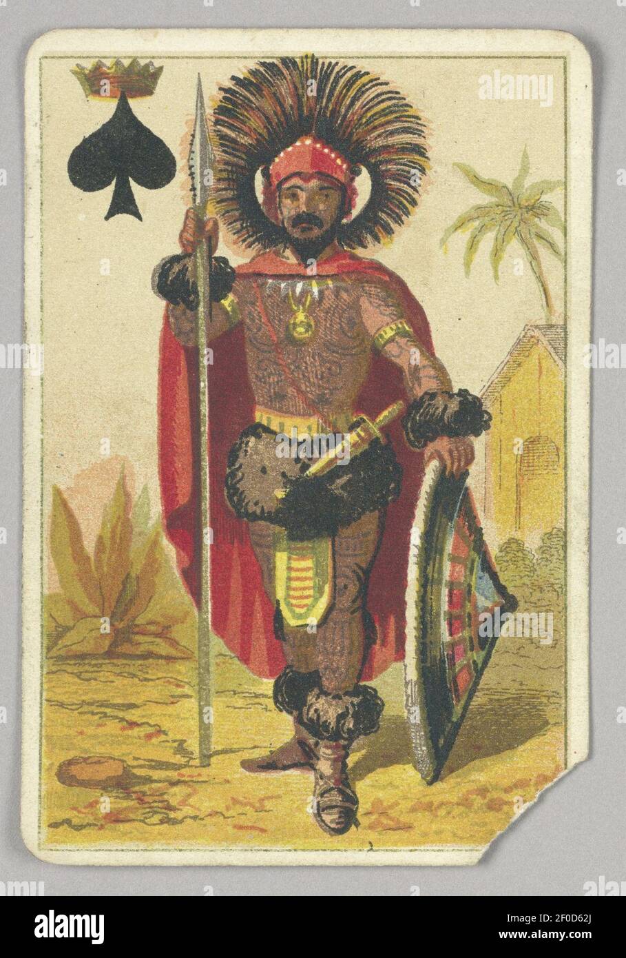 Playing Card, King of Spades, late 19th century Stock Photo Alamy
