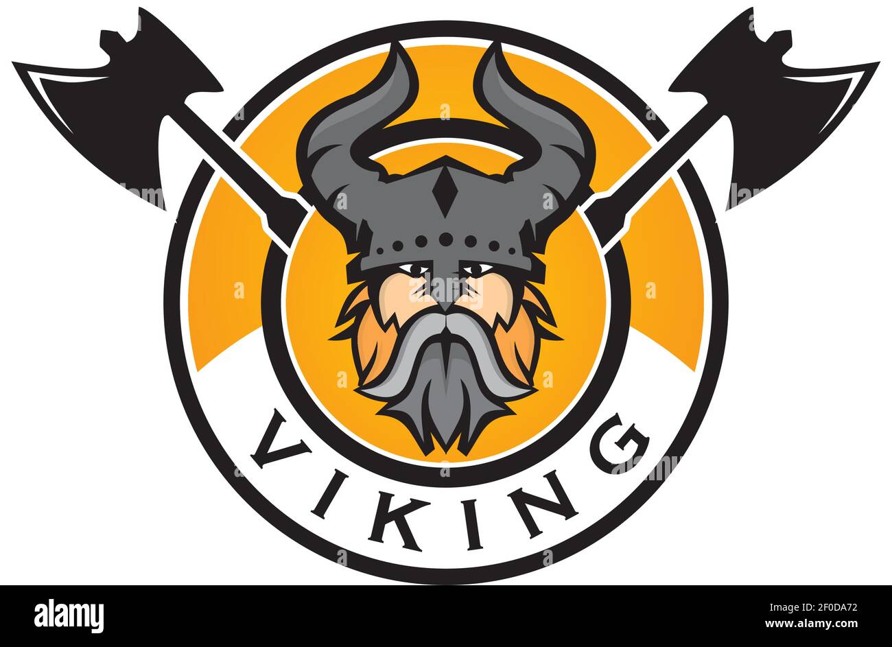 Viking emblem logo design vector template Stock Vector Image & Art Alamy