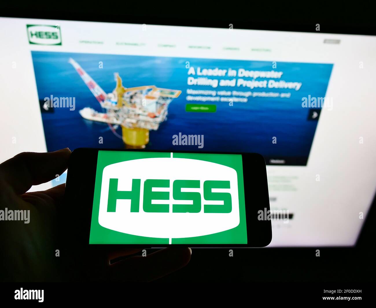 Hess corporation website oil gas hires stock photography and images