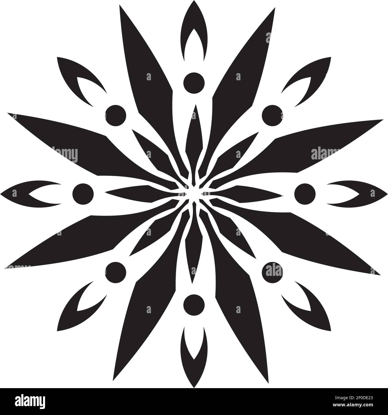 Flower ornament logo design vector illustration template Stock Vector ...