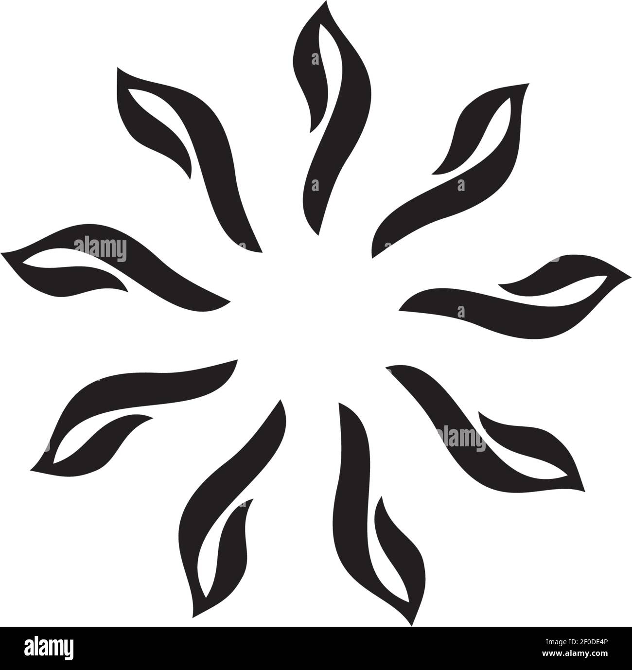 Flower ornament logo design vector illustration template Stock Vector ...