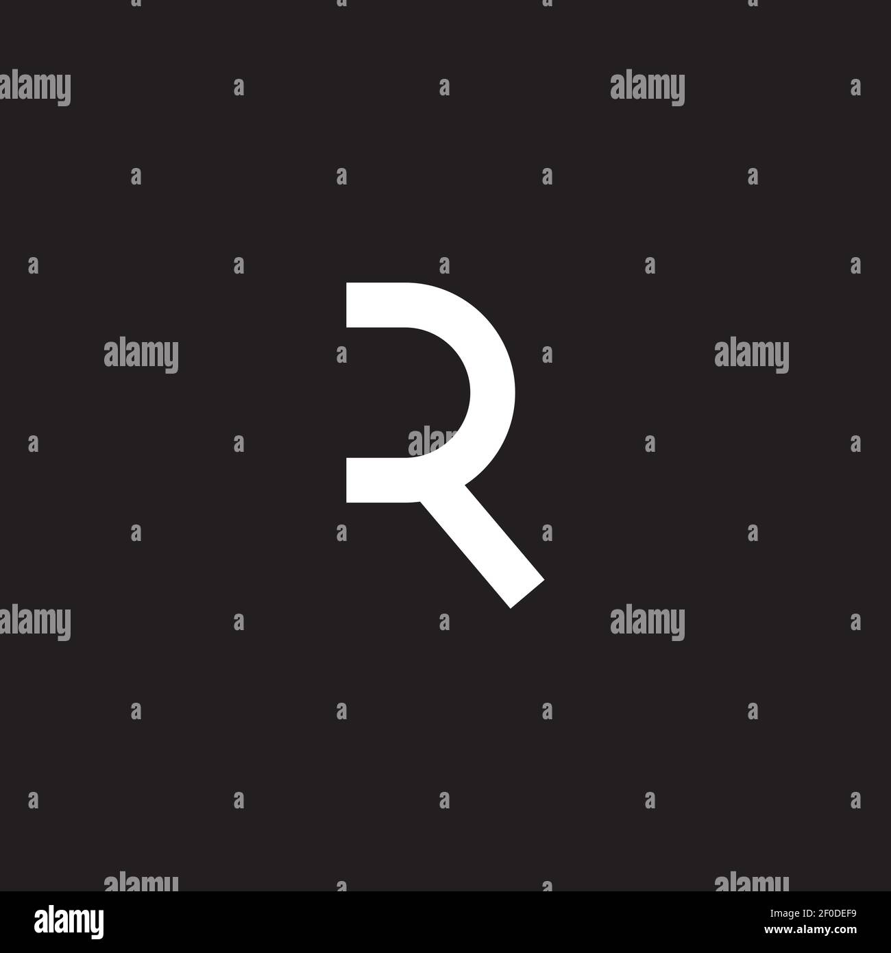 R letter initial icon logo design vector template Stock Vector Image ...