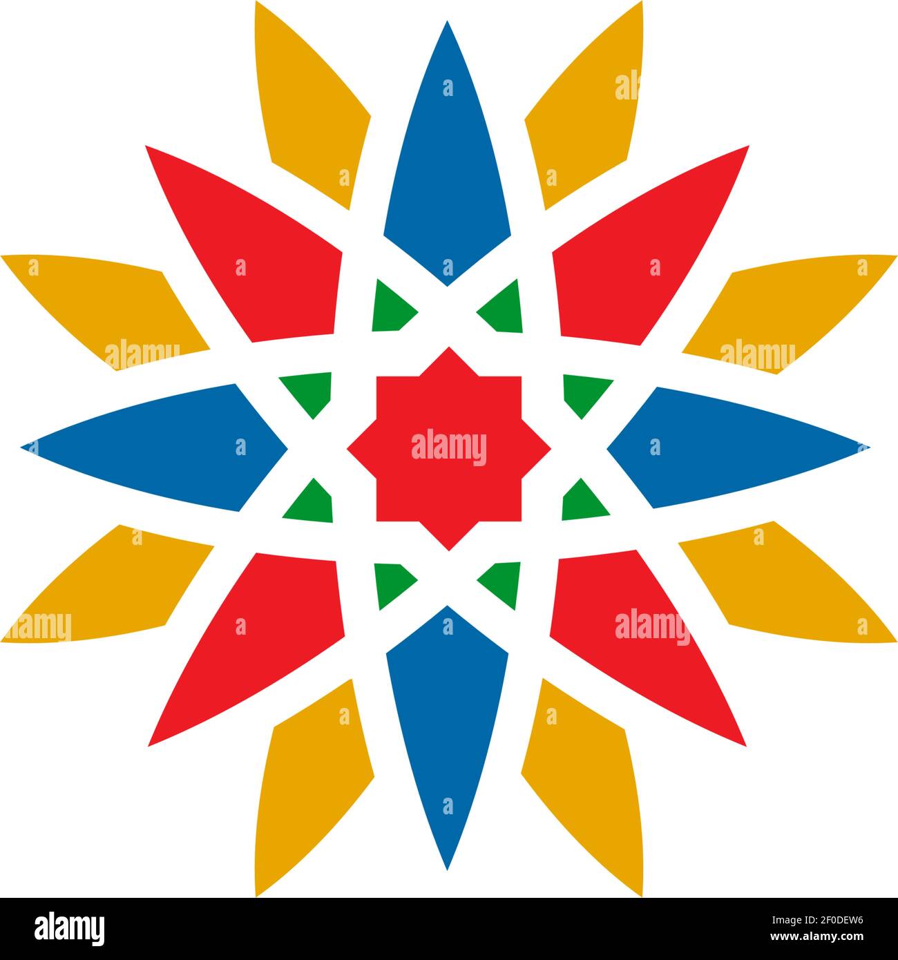 Flower ornament logo design vector illustration template Stock Vector