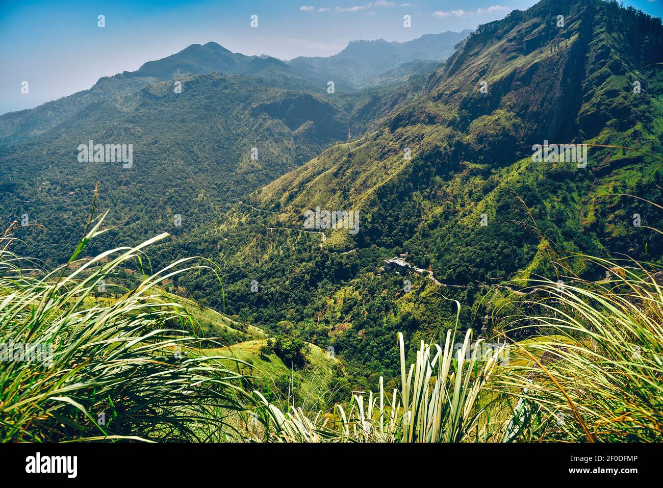 View from the hill top of Mini Adams' Peak Stock Photo - Alamy