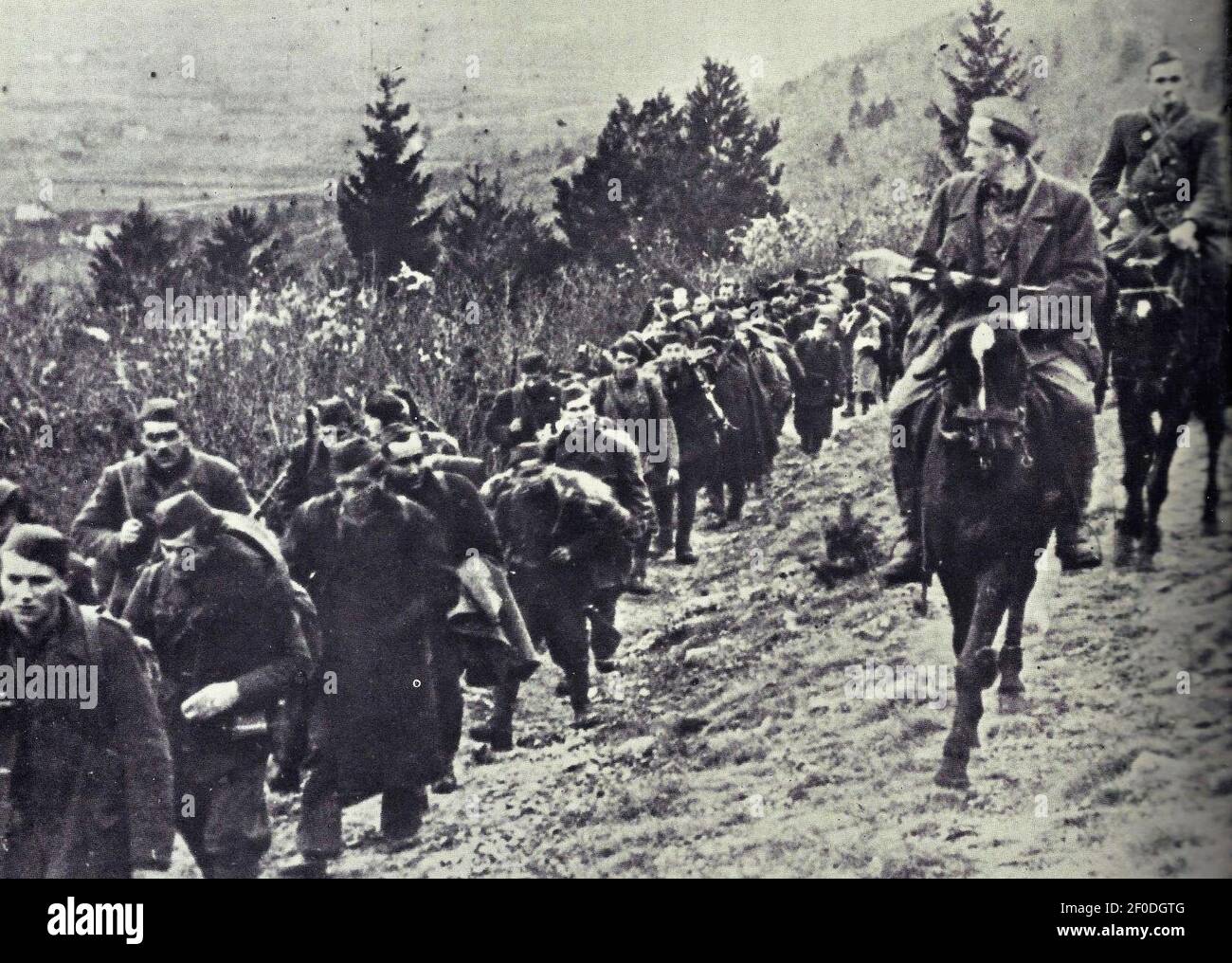 Pohod 14. divizije proti Velikim Laščam Stock Photo Alamy