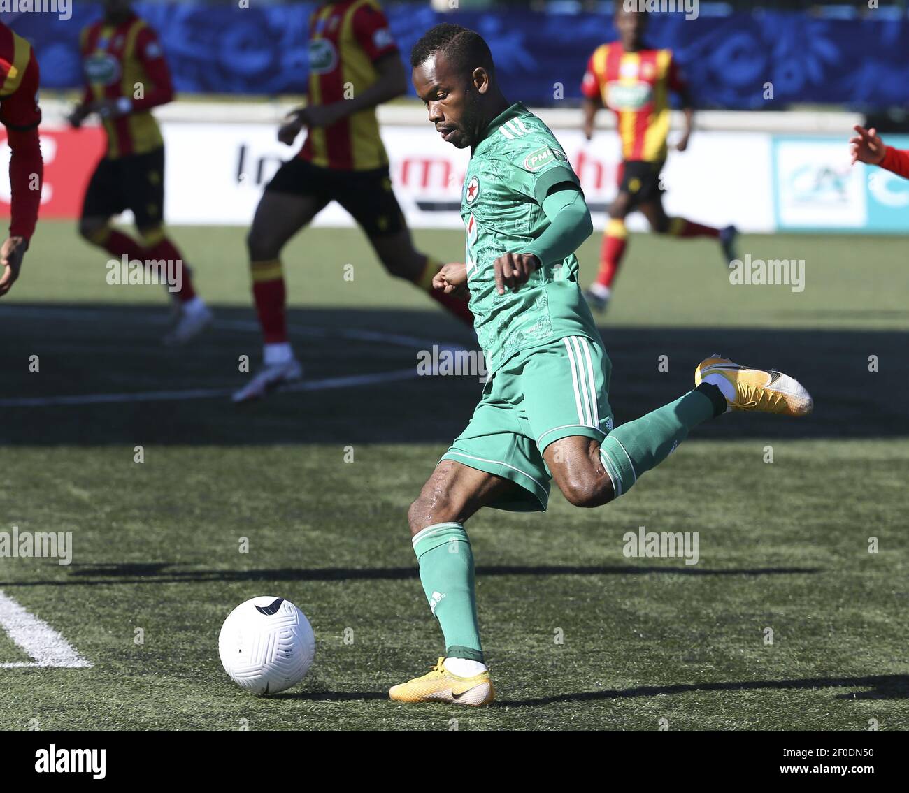 Pape Meissa Ba of Red Star during the French Cup, round of 32 football match between Red Star FC and RC Lens on March 6, 2021 at Bauer stadium in Saint-Ouen, France - Photo Jean Catuffe / DPPI / LiveMedia Stock Photo