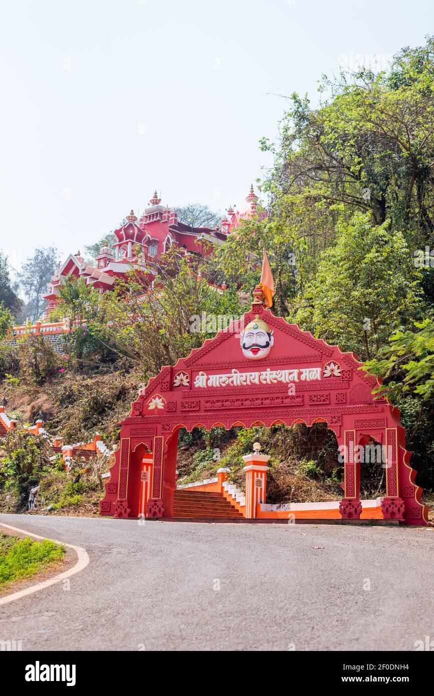 Panaji, Goa, India, Feb 13 2021 Vintage Buildings and colourful