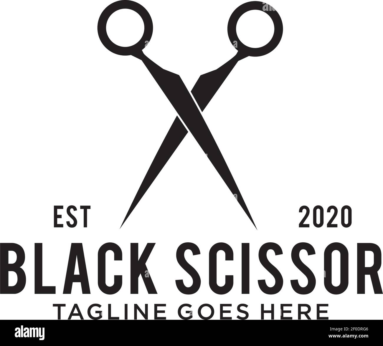 Scissor logo hires stock photography and images Alamy