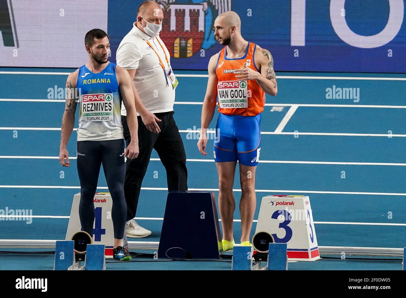 TORUN, POLAND - MARCH 6: Joris van Gool of The Netherlands competing in the  Men's 60m during the European Athletics Indoor Championships 2021 match be  Stock Photo - Alamy