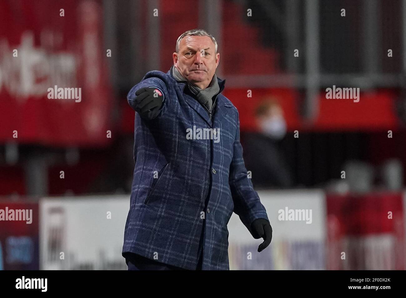 ,  - MARCH 6: Head coach Ron Jans of FC Twente during the  match between  and  at  on March 6, 2021 in ,  (Photo by Jeroen Meuwsen/Orange Pictures) Stock Photo
