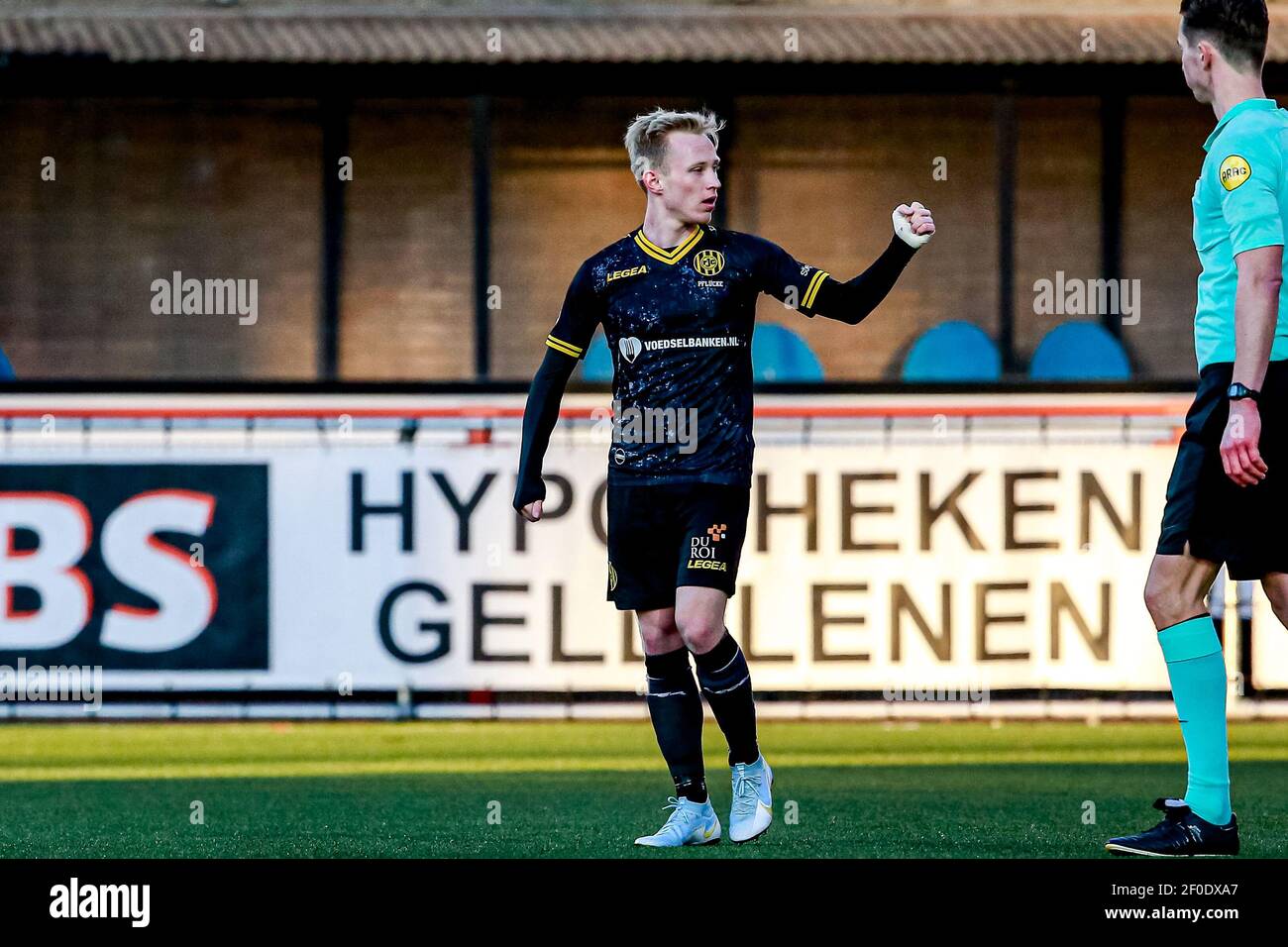 MARCH 6: Patrick Pflucke of Roda JC celebrates his score during the ...