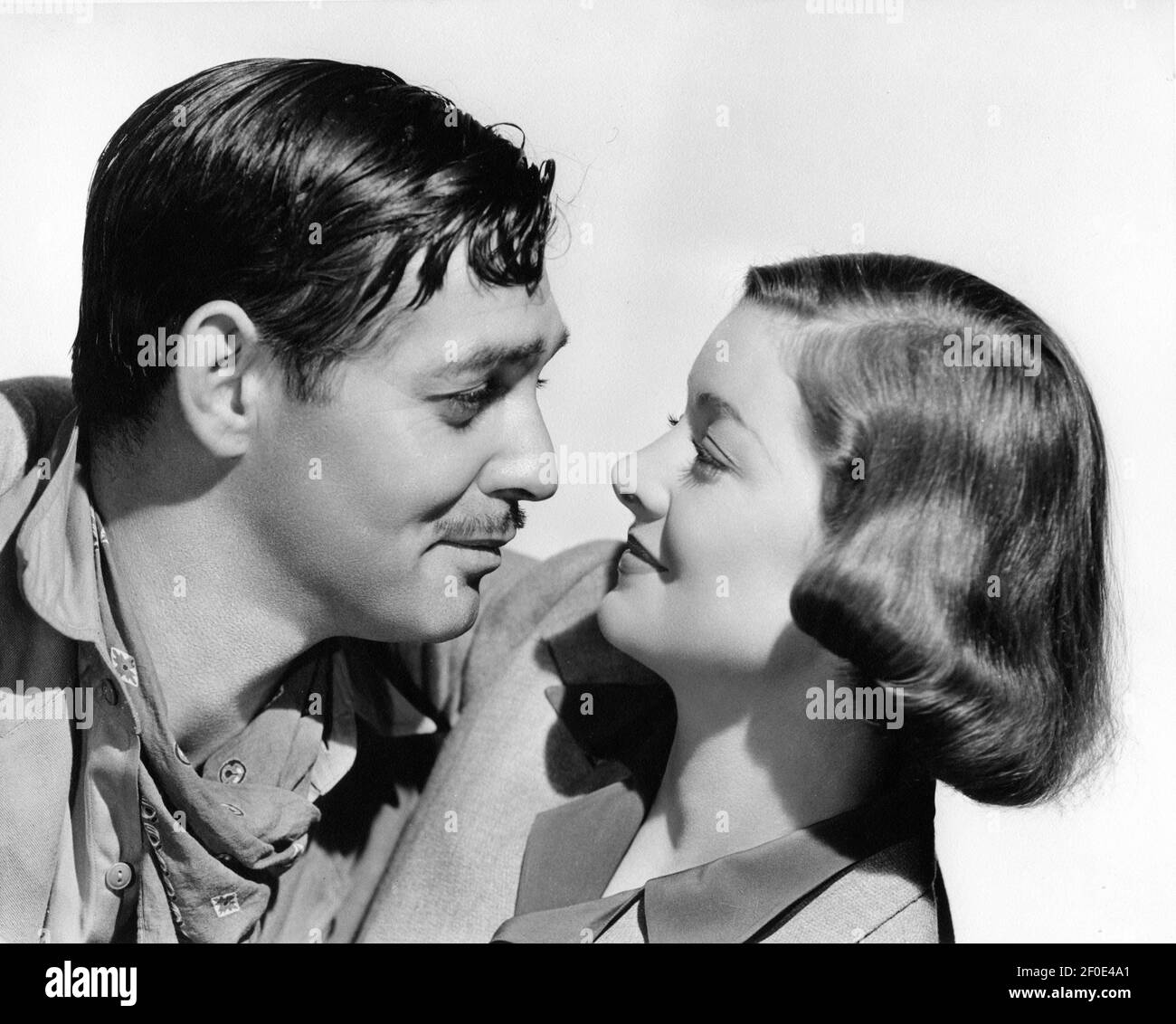 CLARK GABLE and MYRNA LOY Portrait by CLARENCE SINCLAIR BULL for TOO