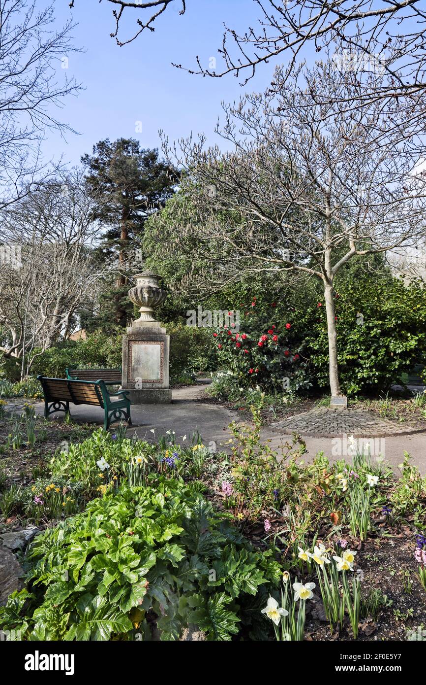 A quiet resting place in Devonport Park, Plymouth. Devonport Park is
