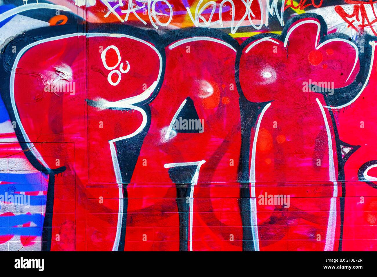 Berlin, Germany. Graffiti & Urban Street Art Mural at the former ...