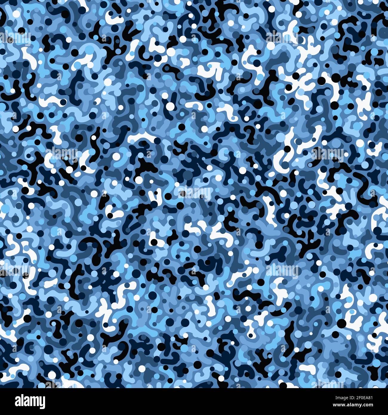 Digital camouflage seamless pattern. Ornate spots for arctic military