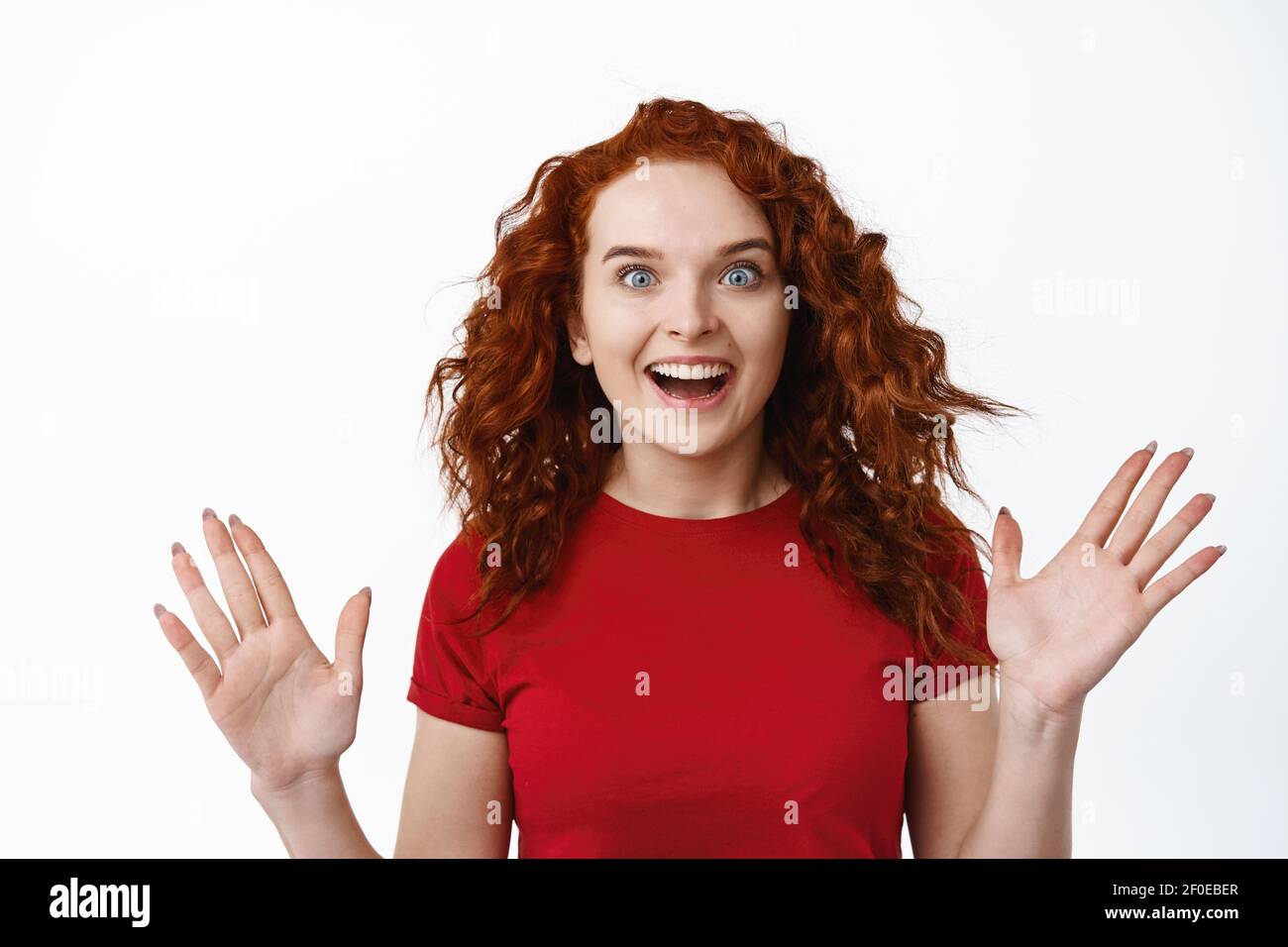 Redhead ginger girl teenager hires stock photography and images Alamy