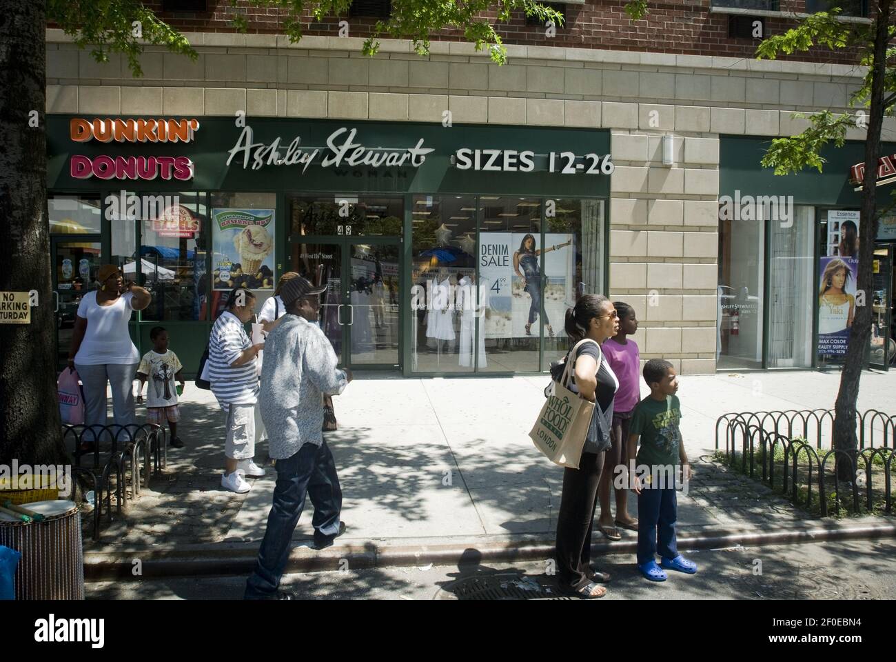 An ashley stewart store specializing in plus sizes for women is seen