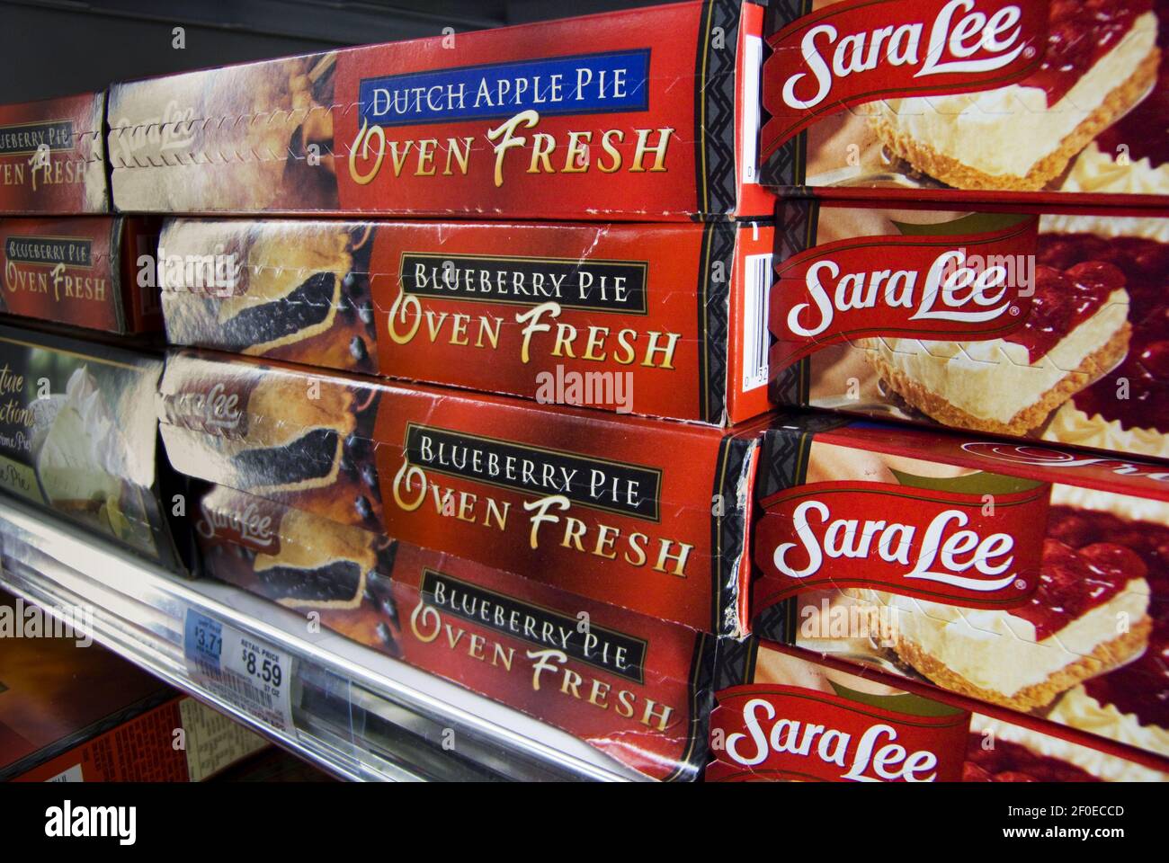 Sara Lee pies are seen in a supermarket freezer on Thursday, May 6, 2010.  Tyson Foods Inc. announced that it had found a buyer for some of its  non-meat brands including Sara