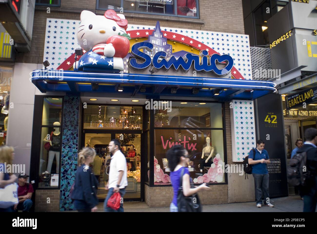 Hello Kitty brand merchandise at the Sanrio store in Times Square in New  York on Saturday, May 15, 2010. The European Union has fined Sanrio Co. 6.2  million euros over its illegal