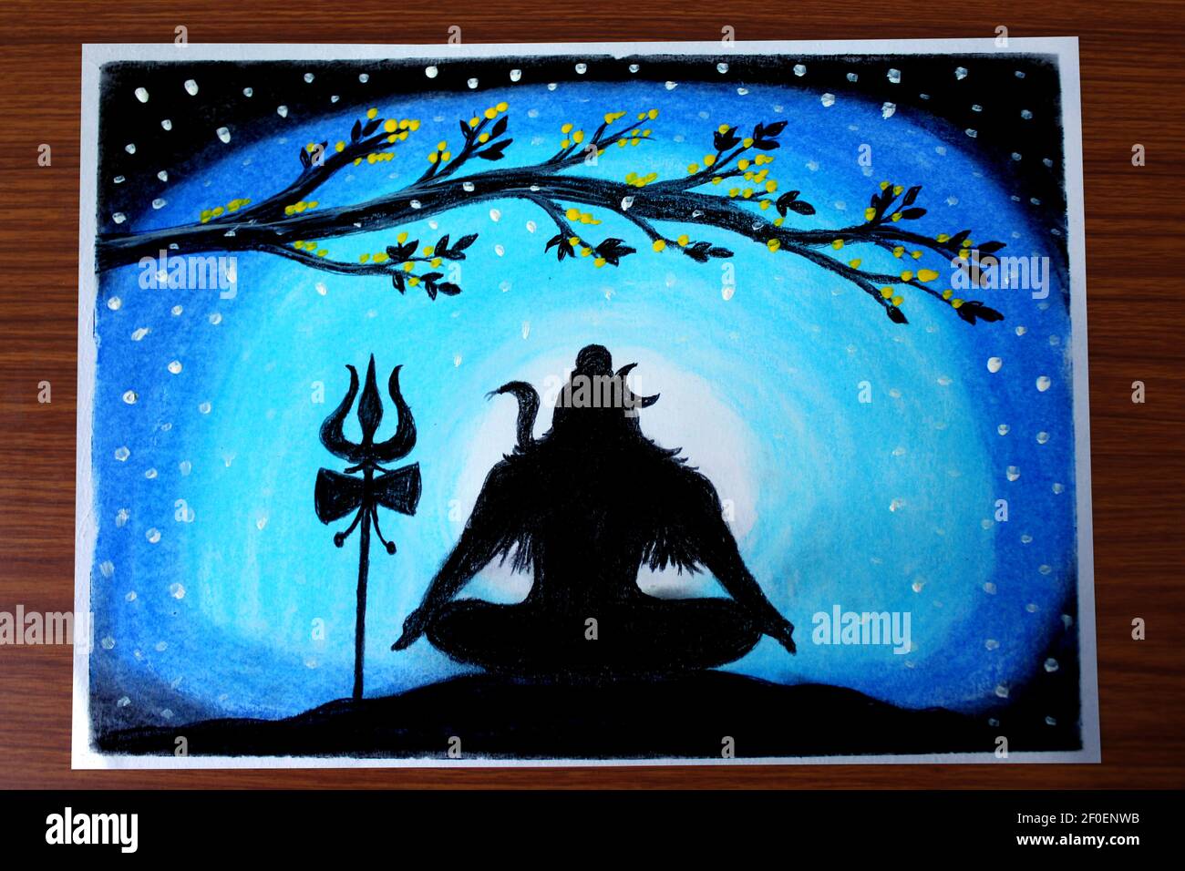 Lord Shiva Silhouette Drawing, Shivratri Mahadev in meditation ...