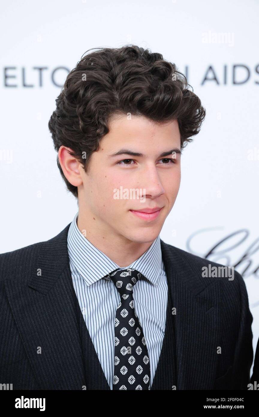 Nick Jonas. 7 March 2010, West Hollywood, CA. 18th Annual Elton John AIDS  Foundation Oscar Party at the Pacific Design Center. Photo Credit: Giulio  Marcocchi/Sipa Press./John gm.155/1003081605 Stock Photo - Alamy