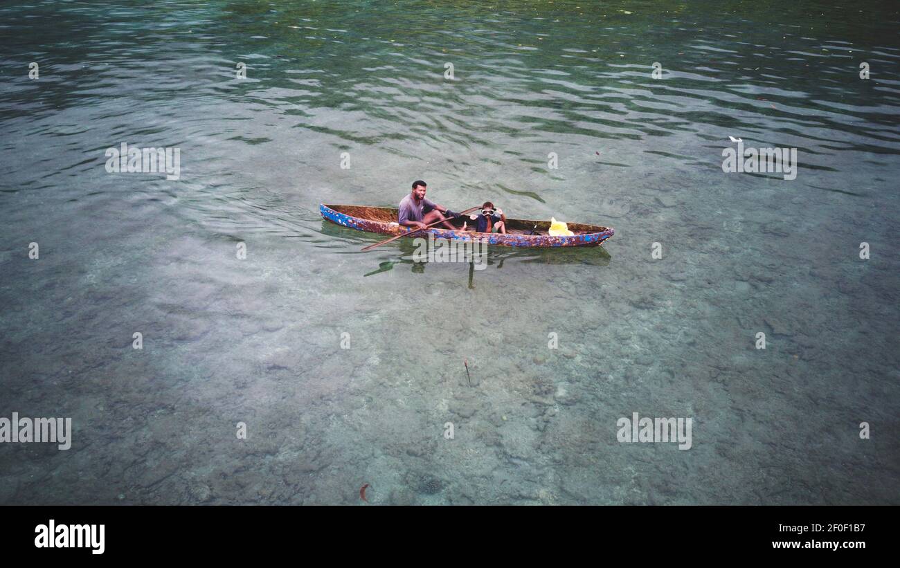 dugout canoes in French Polynesia Stock Photo Alamy