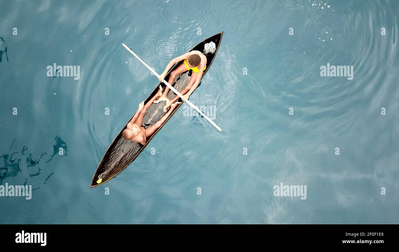 dugout canoes in French Polynesia Stock Photo Alamy