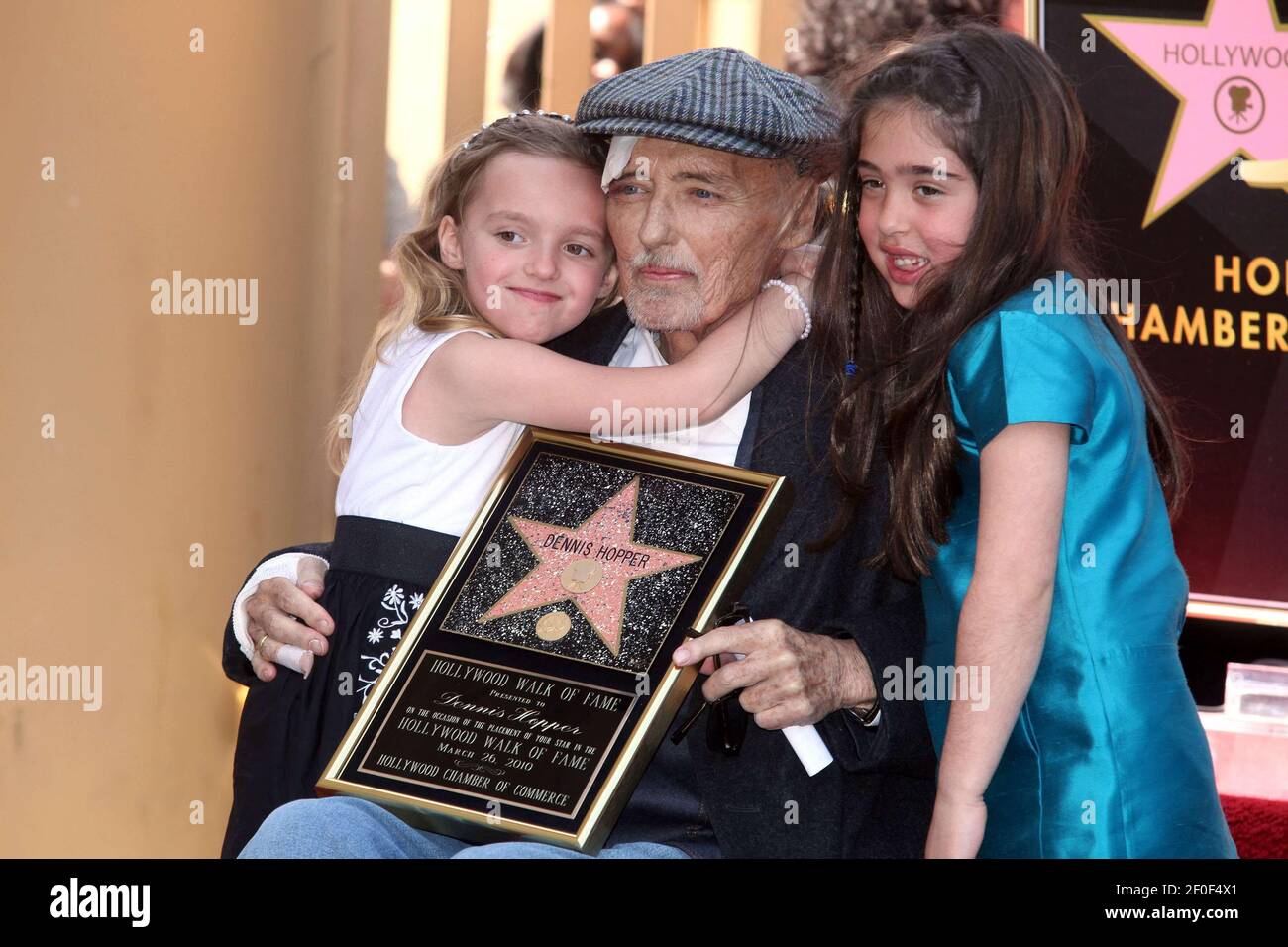 26 March 2010 Hollywood, California Actor Dennis Hopper poses with