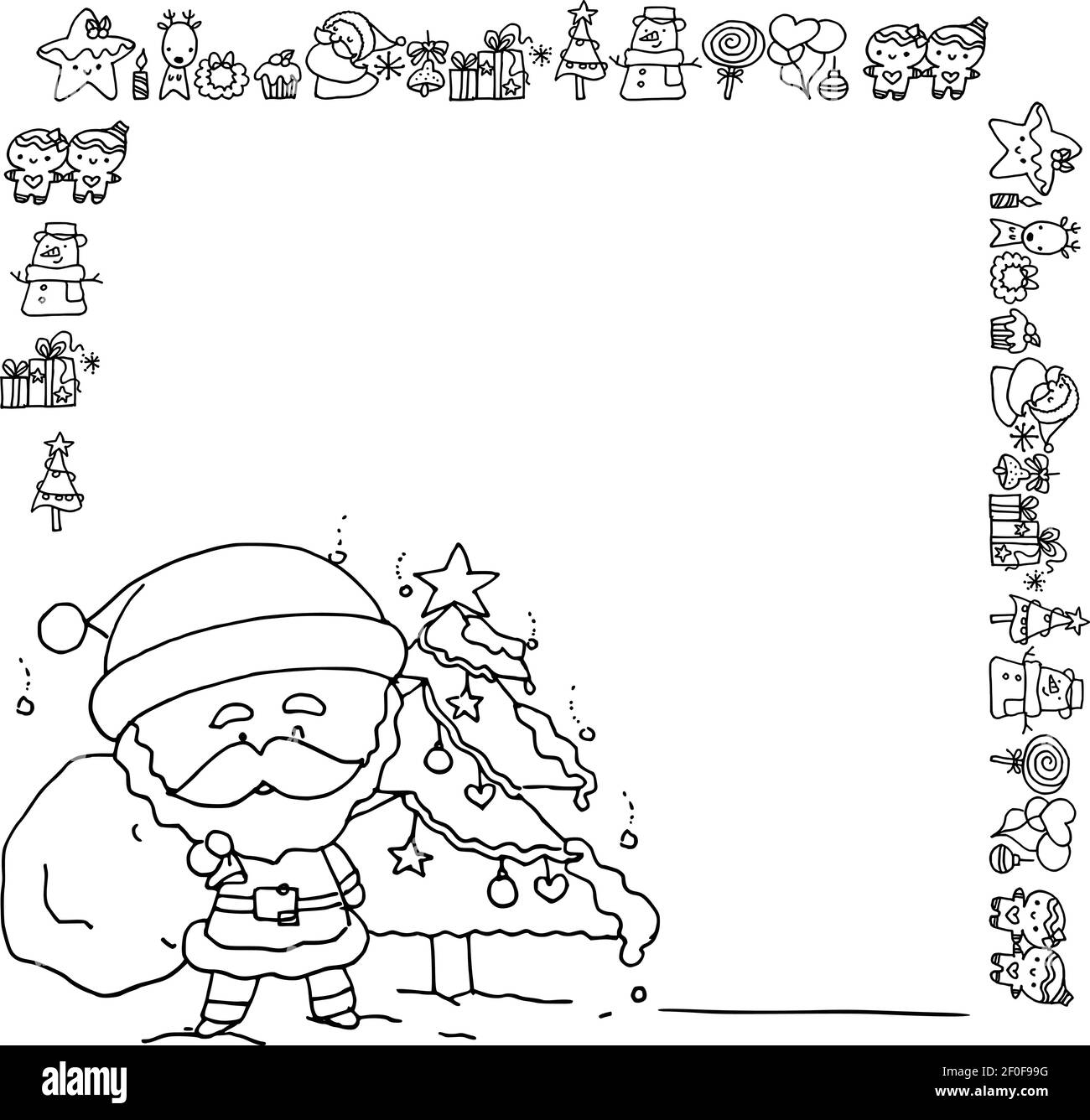 vector drawing Merry Christmas day card Stock Vector Image & Art - Alamy