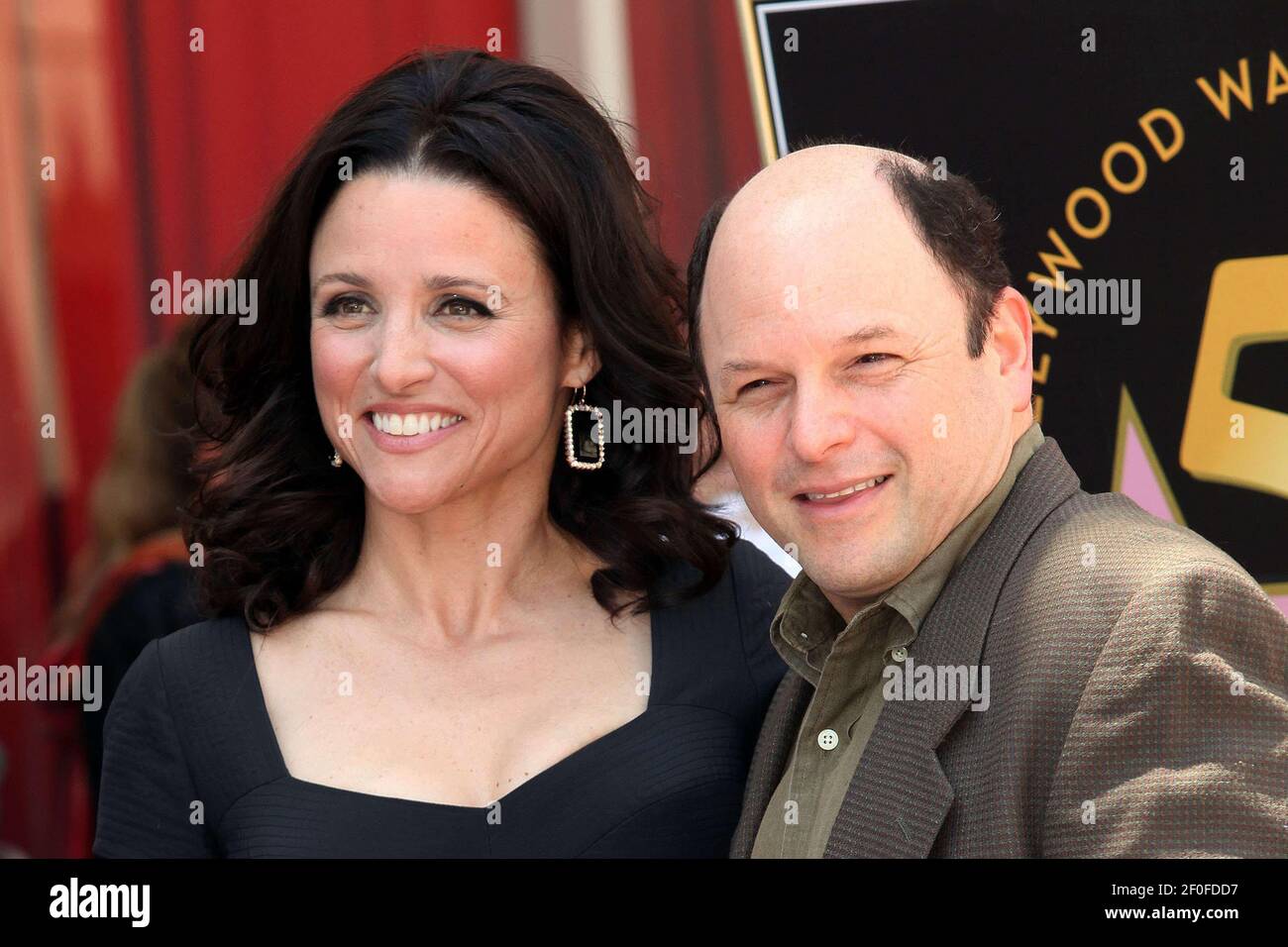 04 May 2010- Hollywood, California- Actor Jason Alexander joins actress  Julia Louis-Dreyfus as she receives the 2,704th star on the Hollywood Walk  of Fame in Hollywood, California. Photo Credit: Krista Kennell/Sipa Press. /