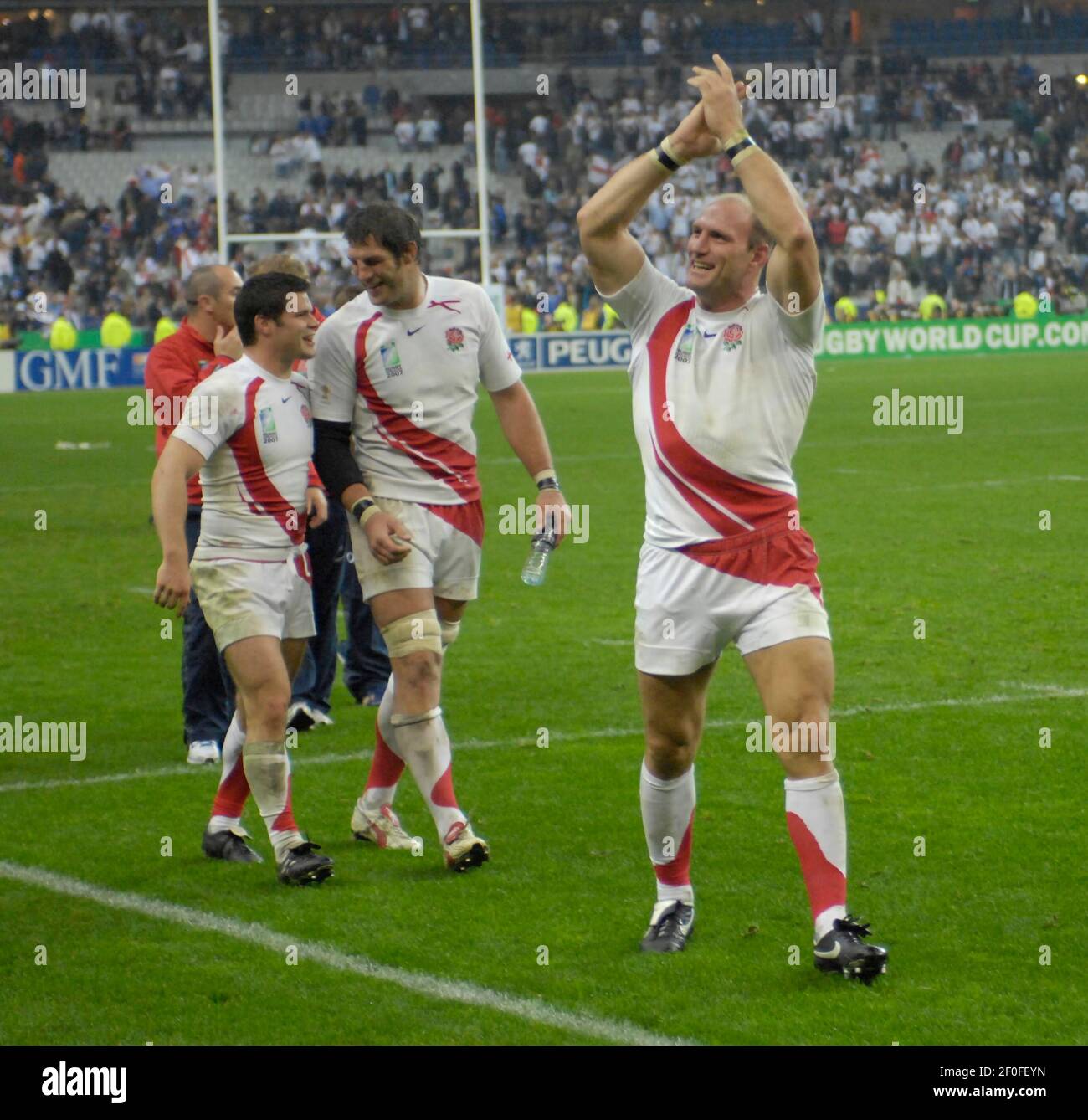 WORLD CUP RUGBY. SEMI-FINAL FRANCE V ENGLAND AT THE STADE DE FRANCE PARIS.  13/10/2007. LAWRENCE DALLAGLIO. PICTURE DAVID ASHDOWN Stock Photo