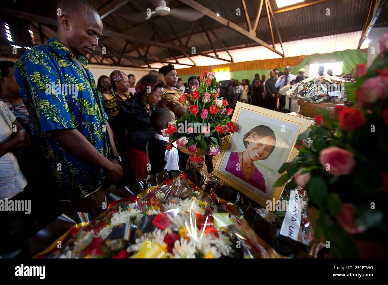 13 July 2010 Kampala, Uganda Funeral service for Pastor Peter