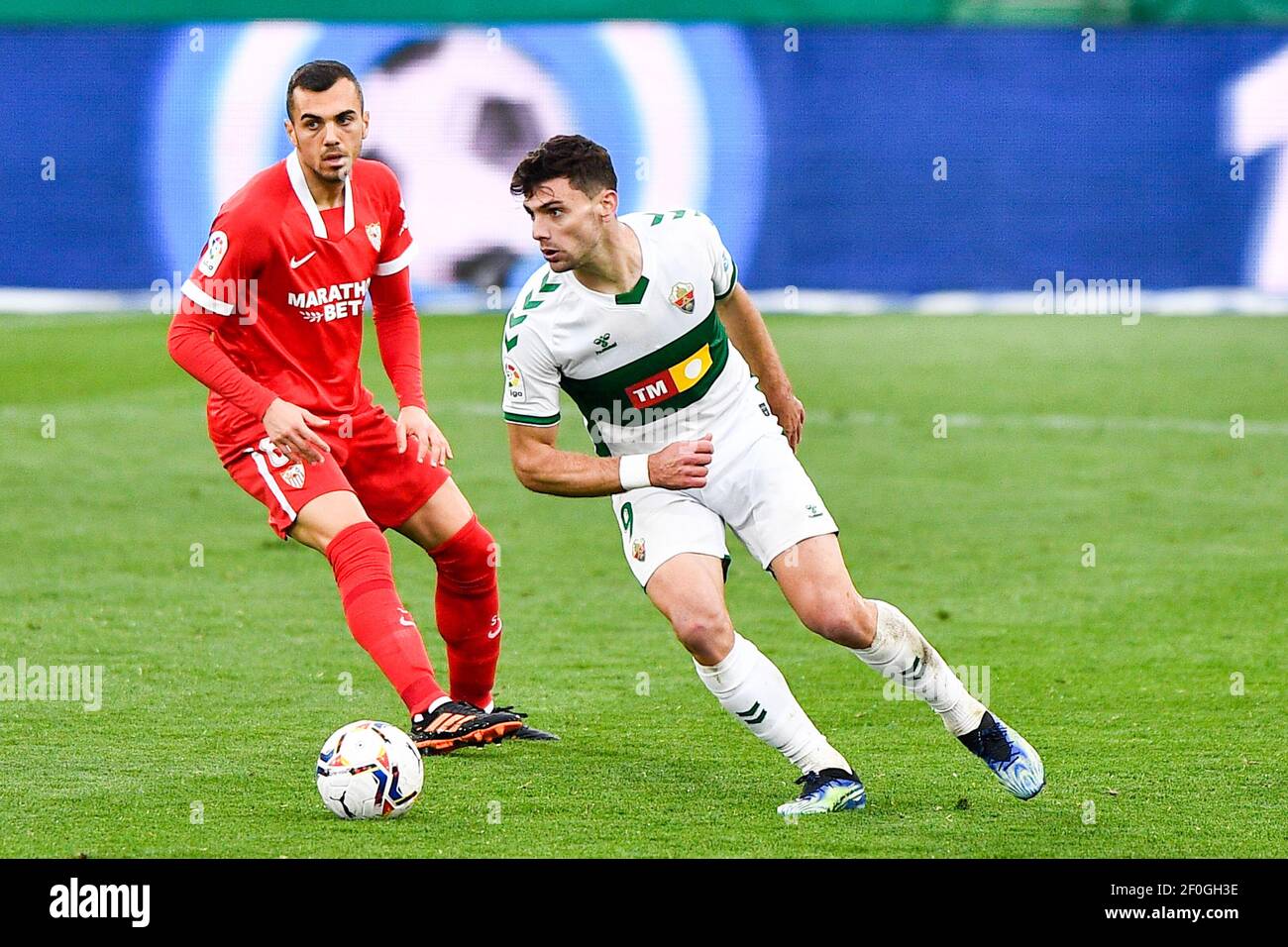 Sevilla FC and Lucas Boye of Elche CF 