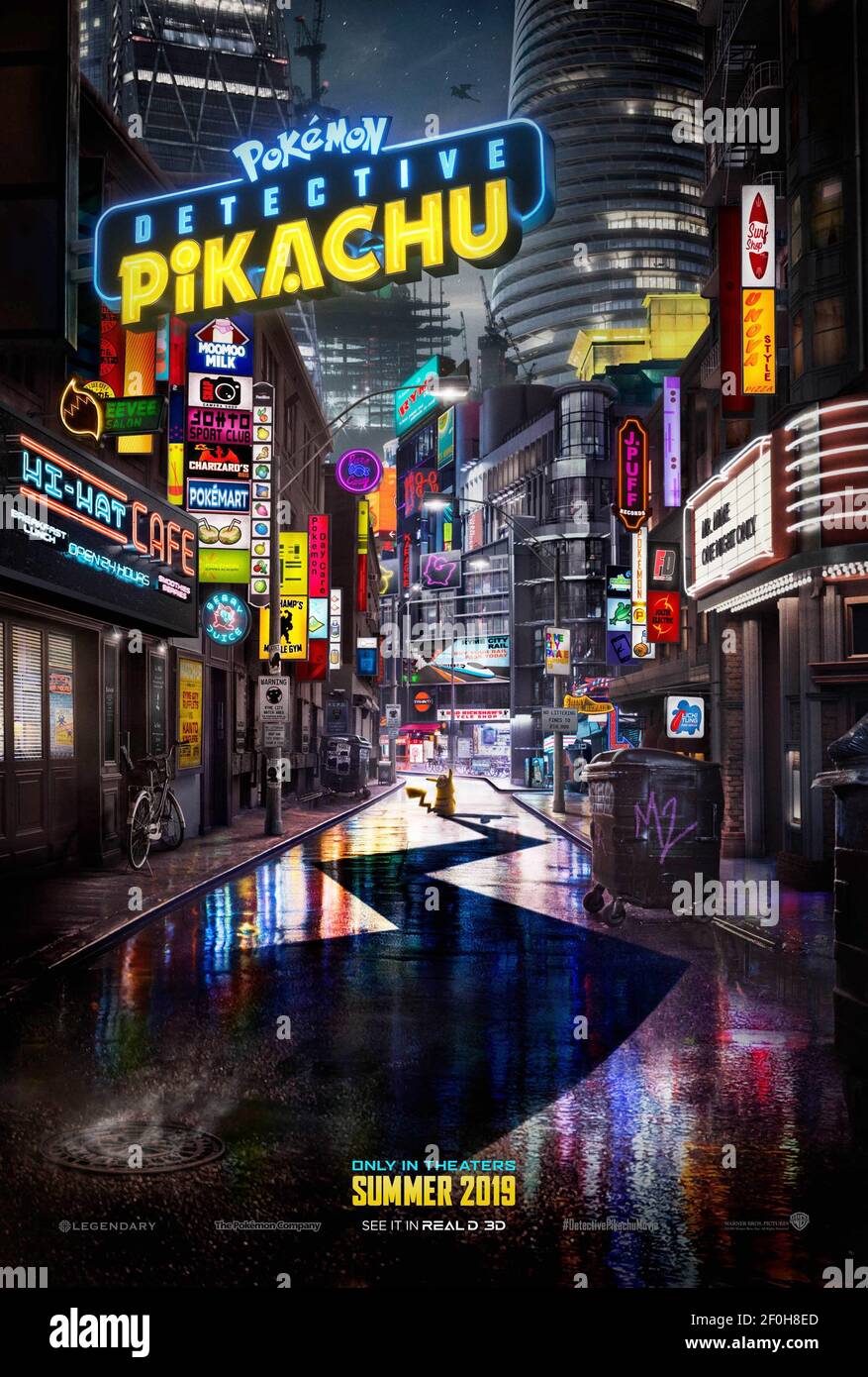 Movie Poster Pokemon Detective Pikachu 19 Stock Photo Alamy