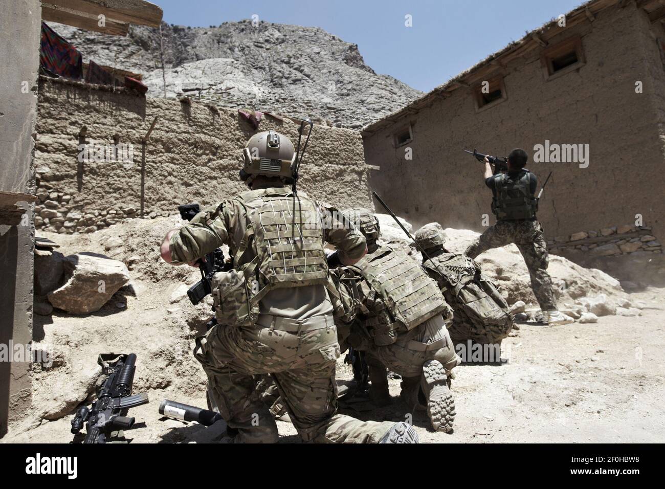 16 June 2012 - Kunar Province, Afghanistan - In the hostile and highly ...