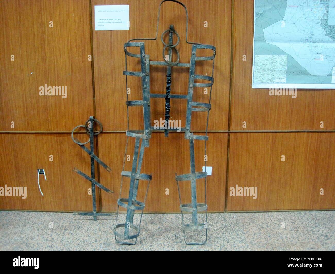 A torture instrument believed to be used by Saddam Hussein's elder son ...