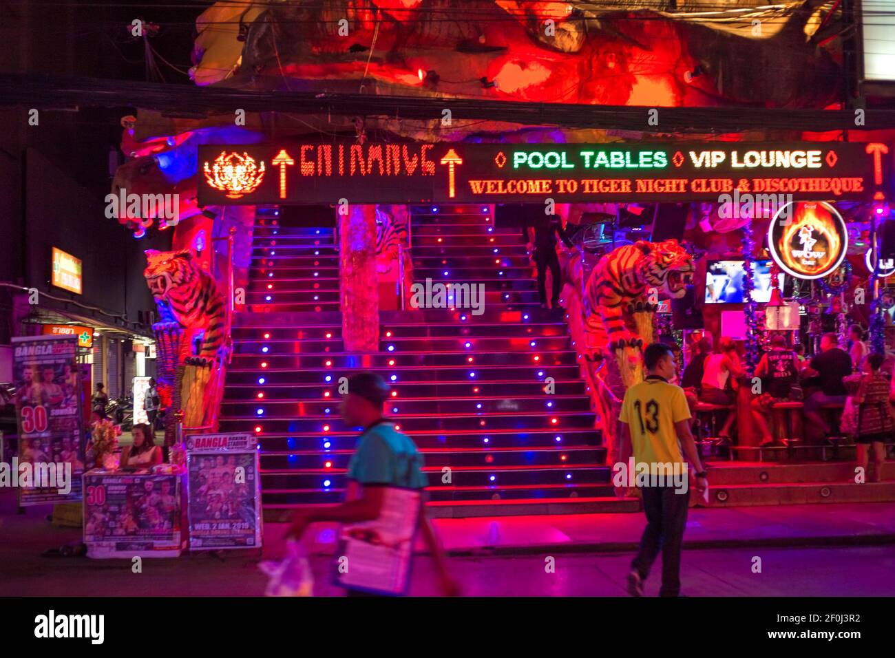 Phuket, Thailand 12.29.2018 pedestrian street of Bangla Road