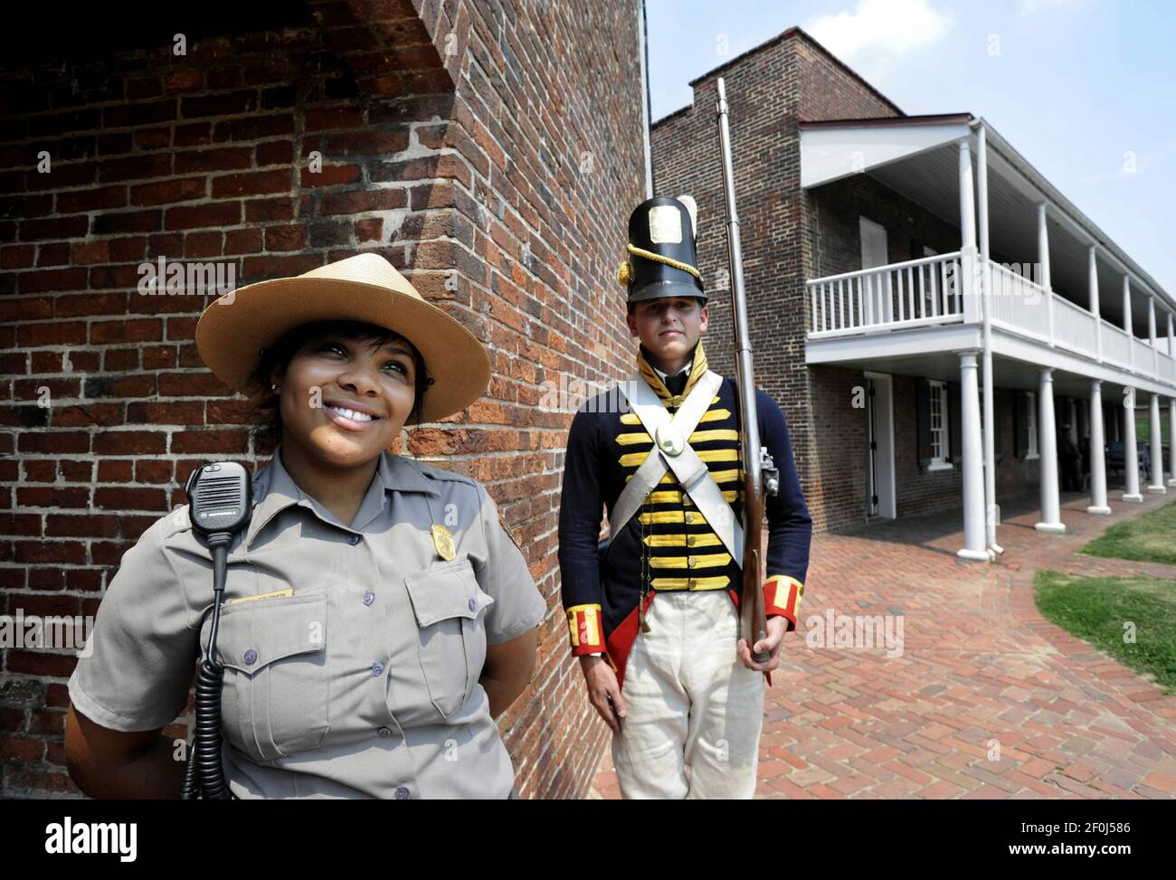 Lytia Solomon, Left, And Owen Mcdaniel Who Is Dressed In An 1812 Infantry  Uniform, Are Two Interns In Temple University&Apos;S New Proranger Program,  Which Addresses A Critical Shortage In Enforcement Park Rangers
