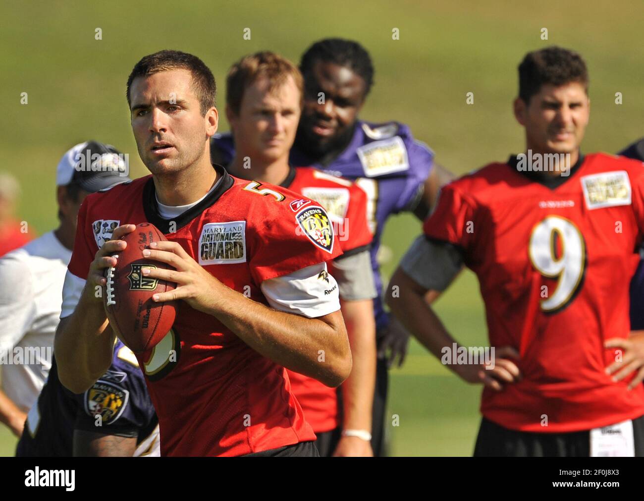 27 July 2010: Baltimore Ravens wide receiver Marcus Smith (11) in action  during Raven's training camp at McDaniel College in Westminster,  MDMandatory Credit: Russell Tracy / Southcreek Global. (Credit Image: ©  Russell