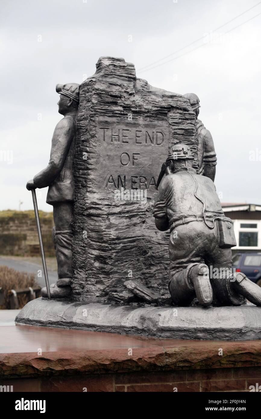 The End of An Era Memorial, Whitehaven, Cumbria, England, commemorating