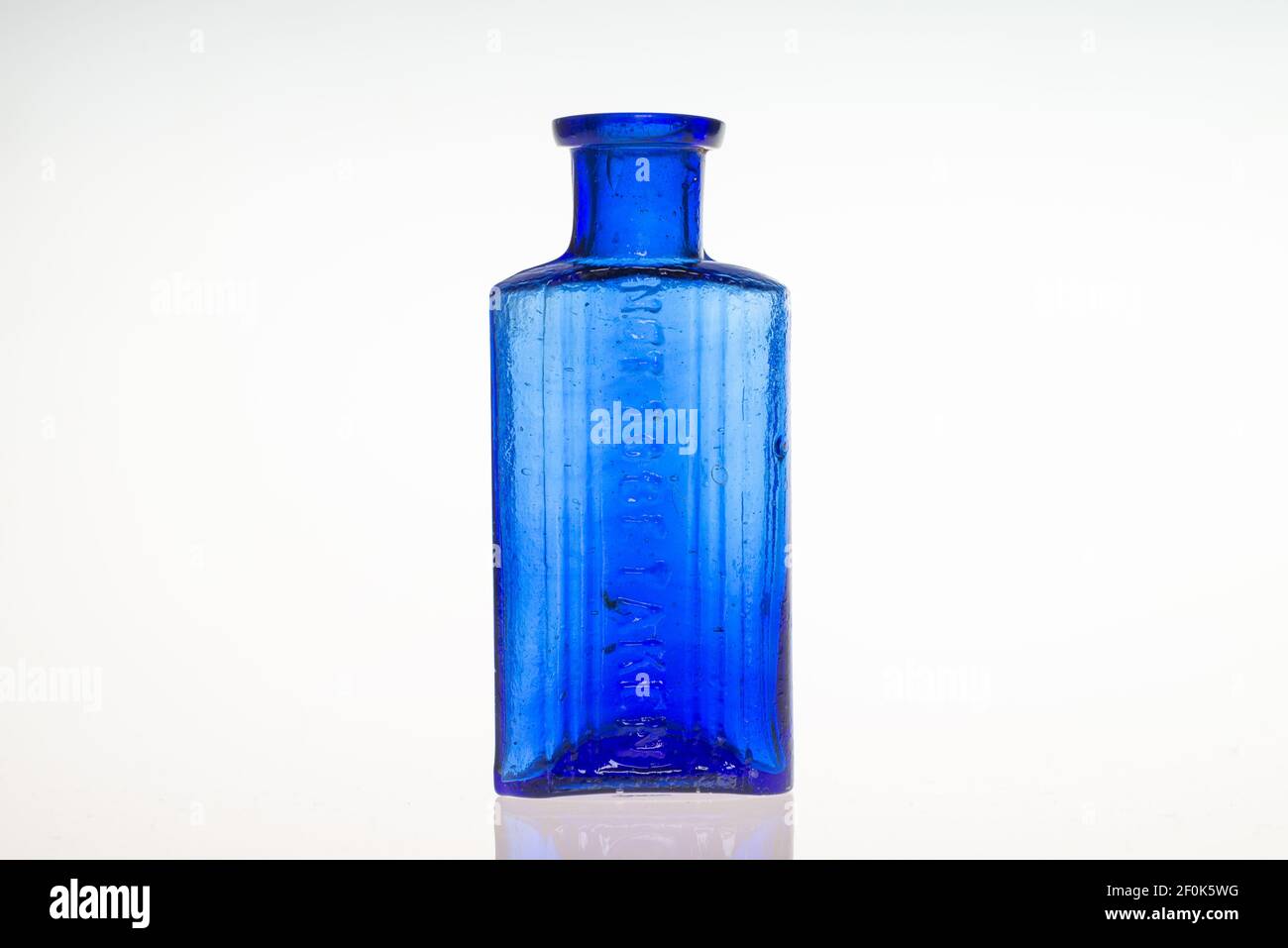 Antique vintage poison/medicine bottle Stock Photo