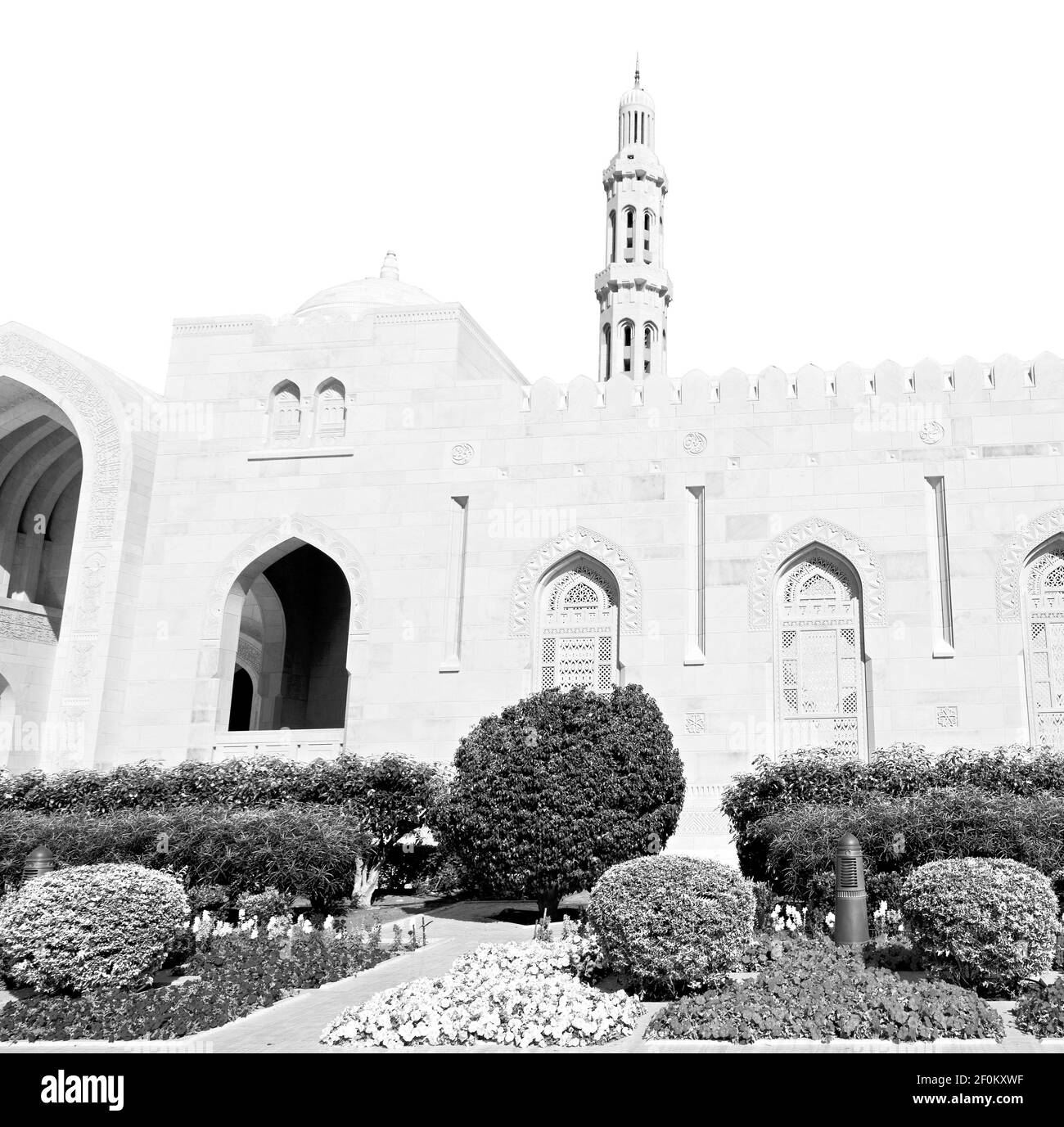 In oman muscat the old mosque Stock Photo Alamy