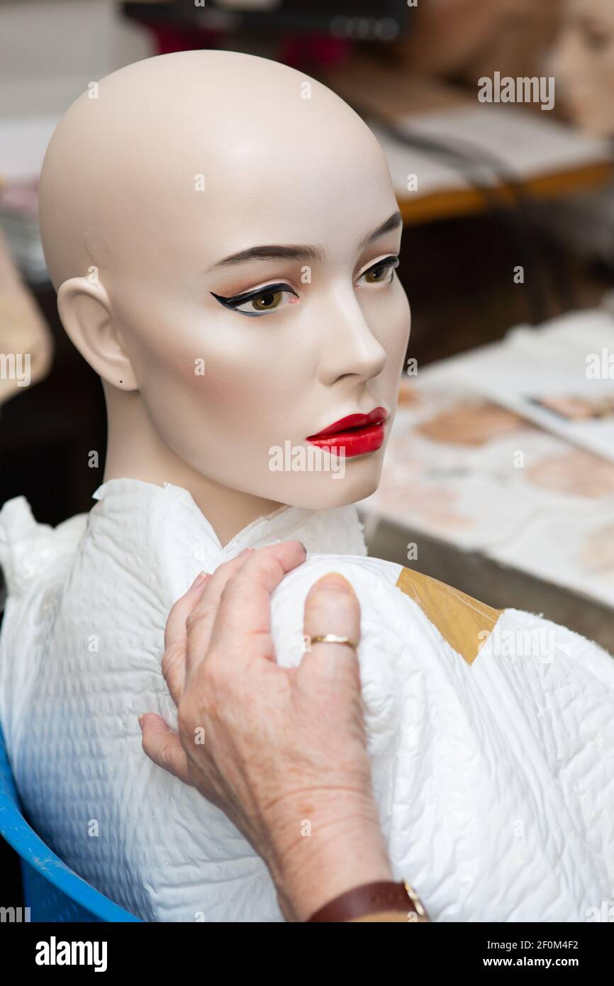 Behind the scenes at Rootstein Display Mannequins, a world leader in  mannequin design based in south west London. Founded by Adel Rootstein and  her husband in Soho in the sixties, the company