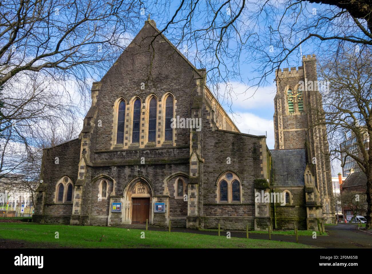 Swansea, UK January 30, 2021 St Mary's Collegiate and Parish Church