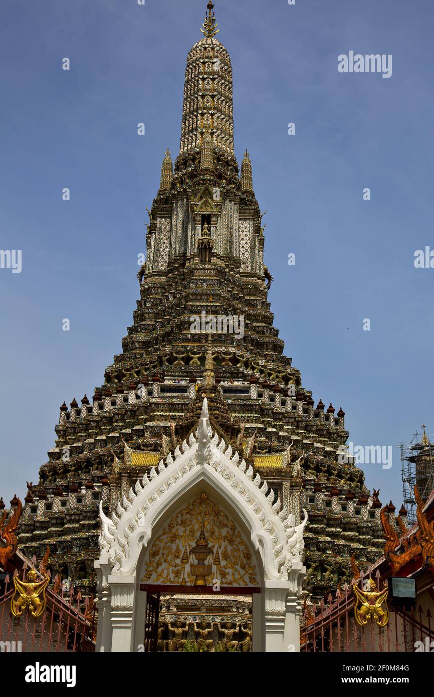 Asia thailand bangkok sunny temple abstract sky and colors Stock Photo ...
