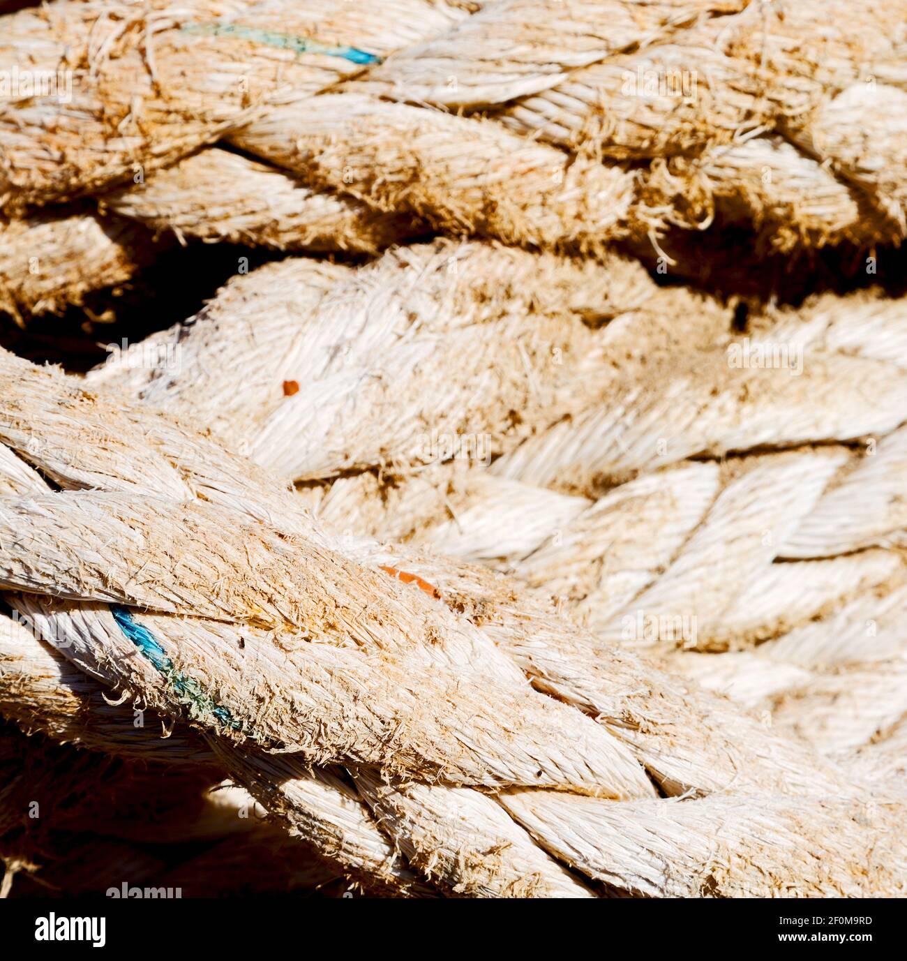 White rope dirty and old Stock Photo - Alamy