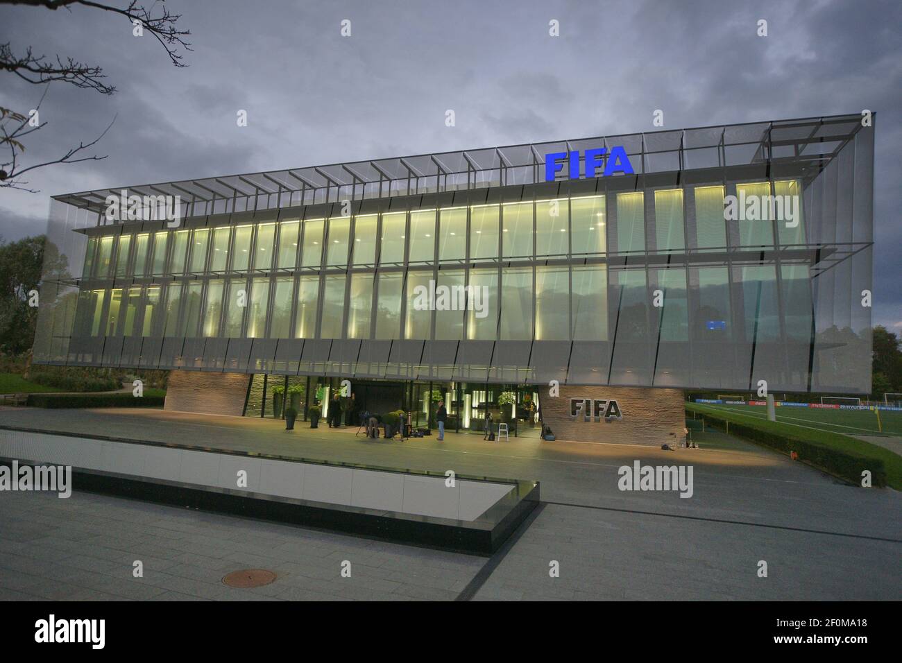 Zurich, Switzerland - October 20, 2010: FIFA Headquarter, World Soccer  Association, Headquarters, Zentrale, Logo, Office, Bureau, The