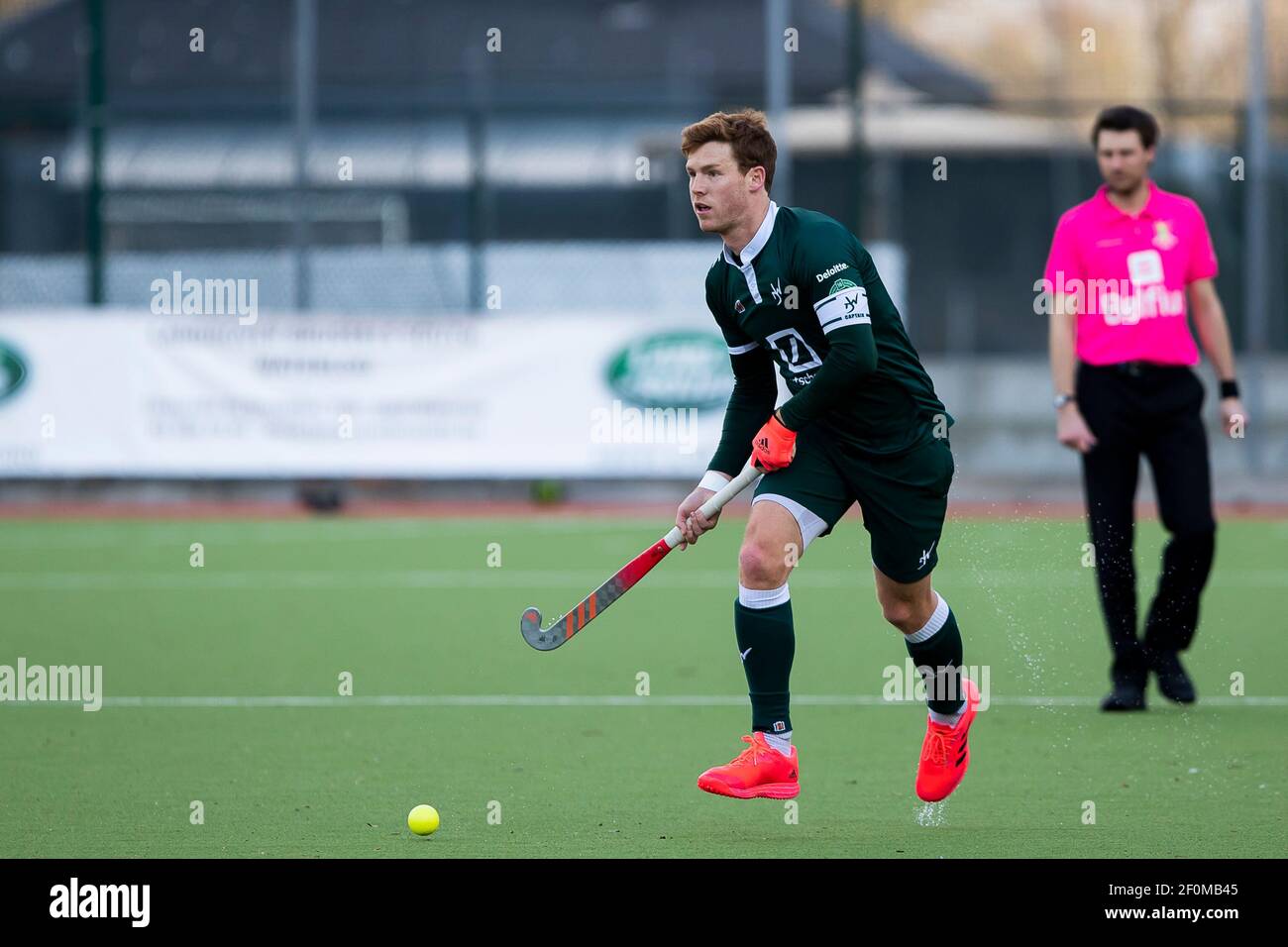 Watduck S Gauthier Boccard Pictured In Action During A Hockey Game Between Waterloo Ducks And Beerschot During The Play Offs Of The Belgian First Div Stock Photo Alamy