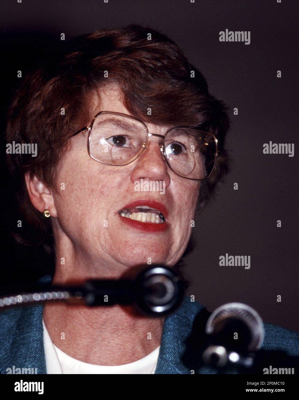The U.S. Attorney General Janet Reno is seen at a news conference in ...